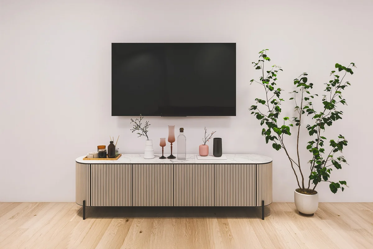 Decor in living room interior
