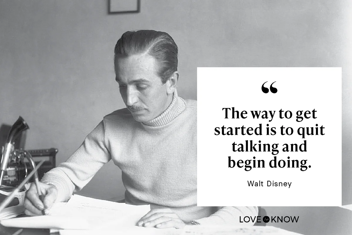 Walt Disney Working in his Studio