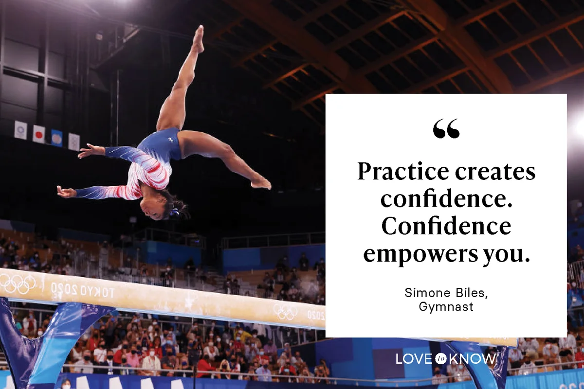 Simone Biles of Team United States competes in the Women's Balance Beam Final