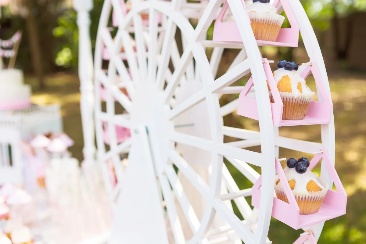 Dessert table for wedding reception