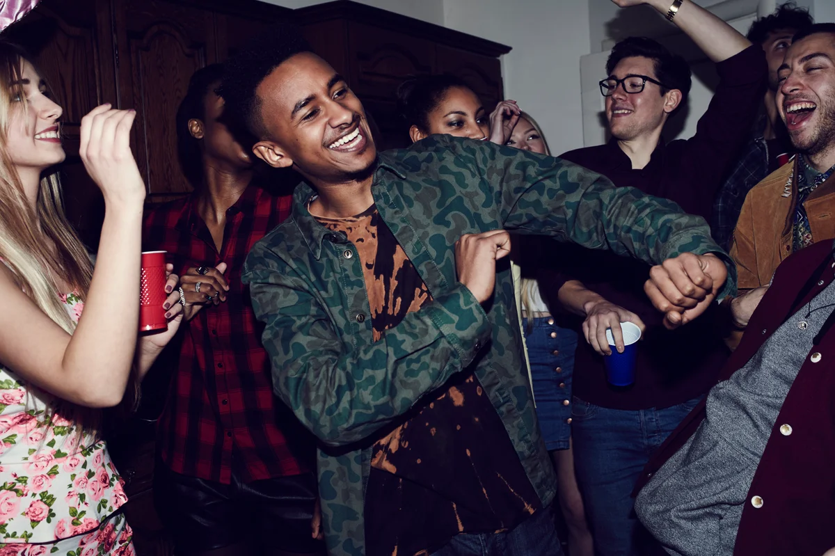 people dancing at a party
