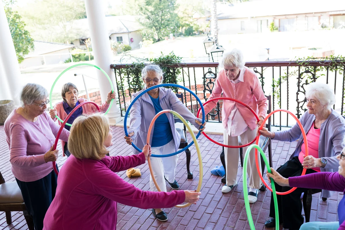 senior fitness class