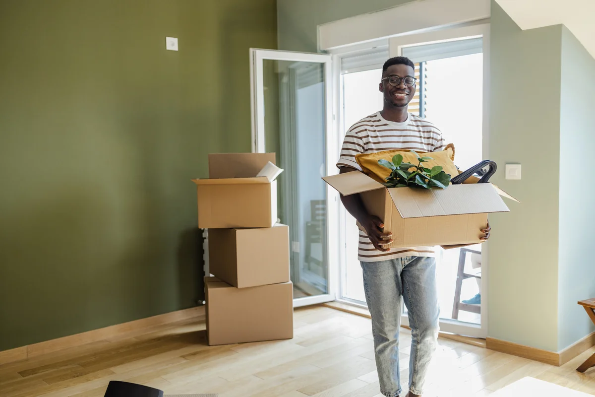young man apartment in new