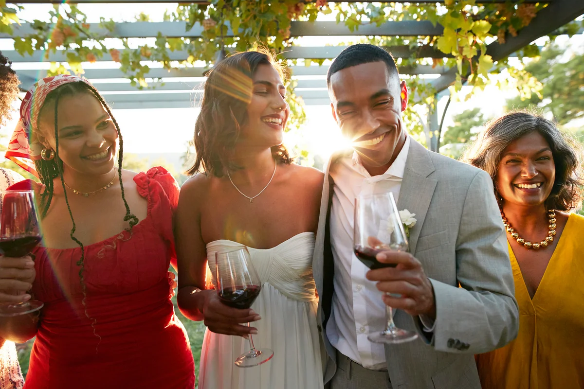 people enjoying a wedding