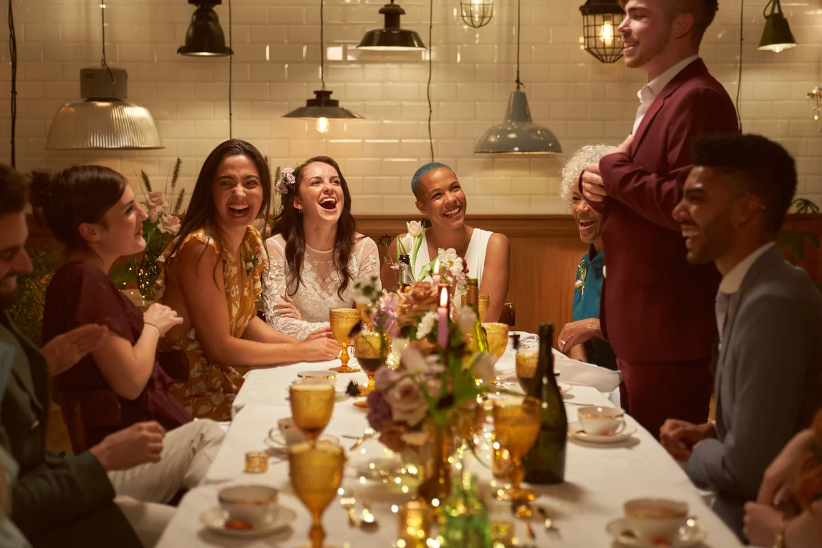 small wedding party