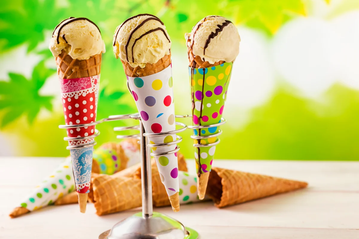 ice cream cones