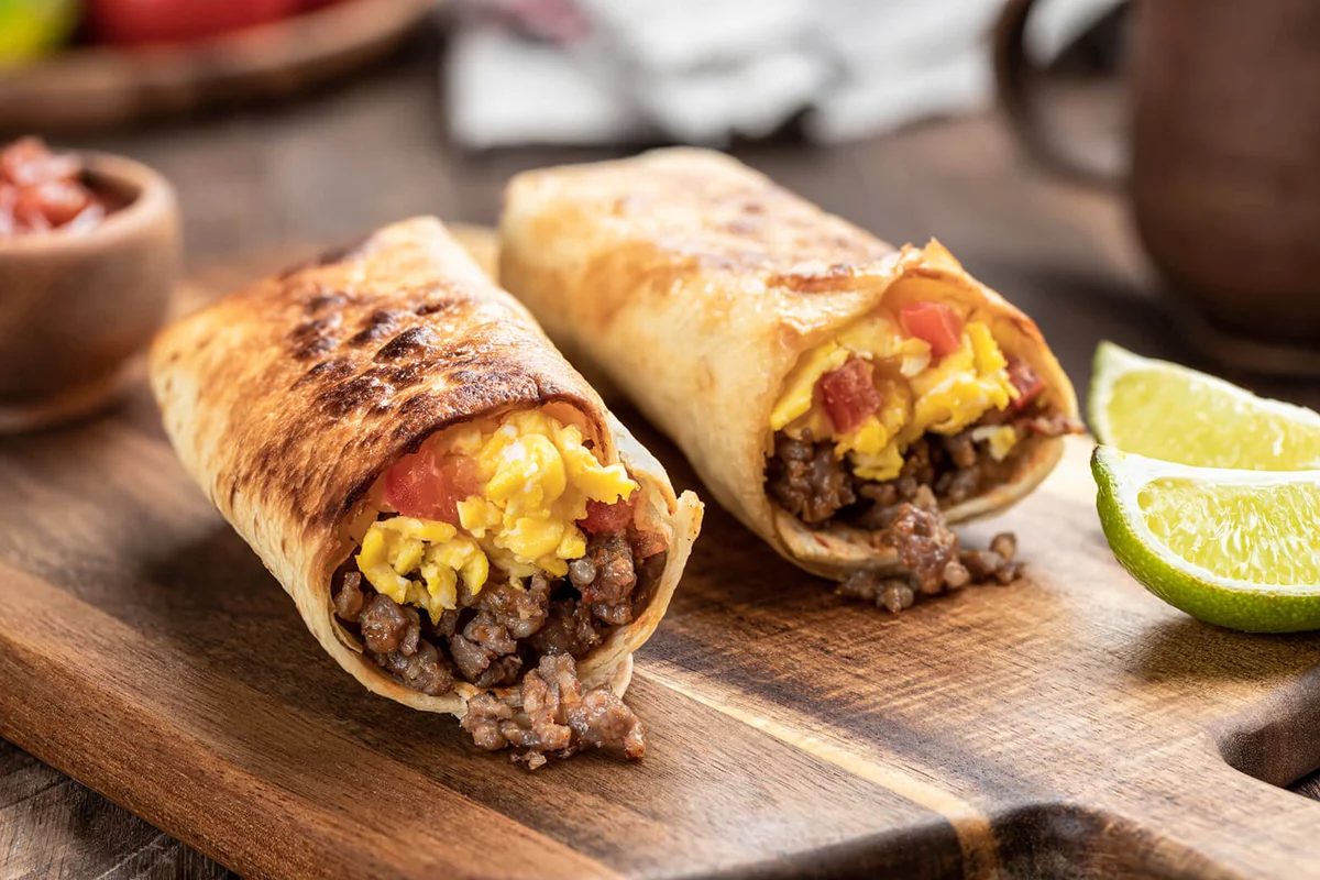 Sausage and Egg Breakfast Burrito