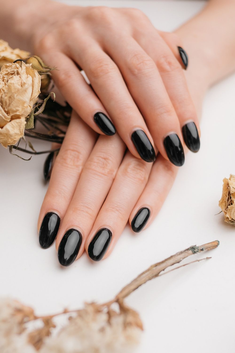 classy nails with black dress Elegant Nails with Black Dress