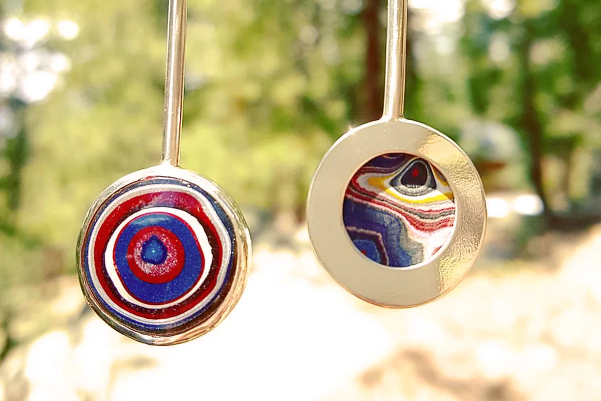 2 fordite jewelries