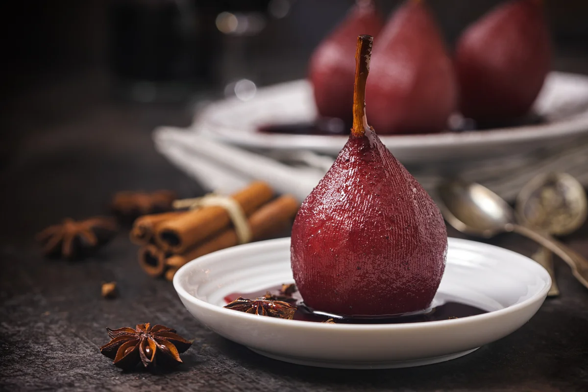poached pear