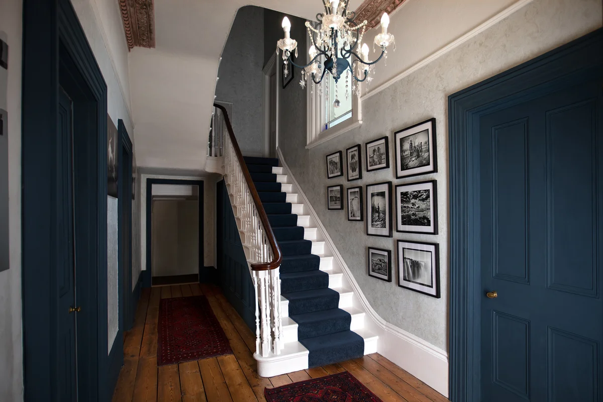 Victorian staircase and entrance hall