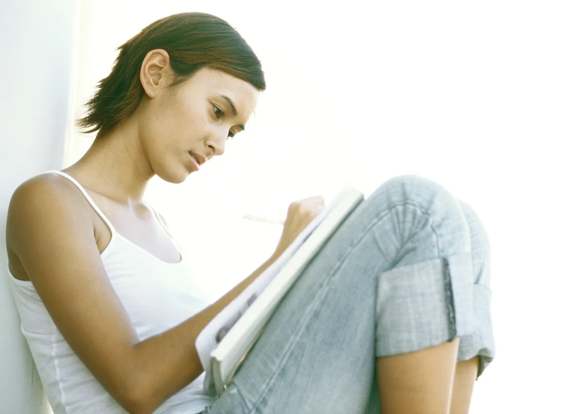 person writing