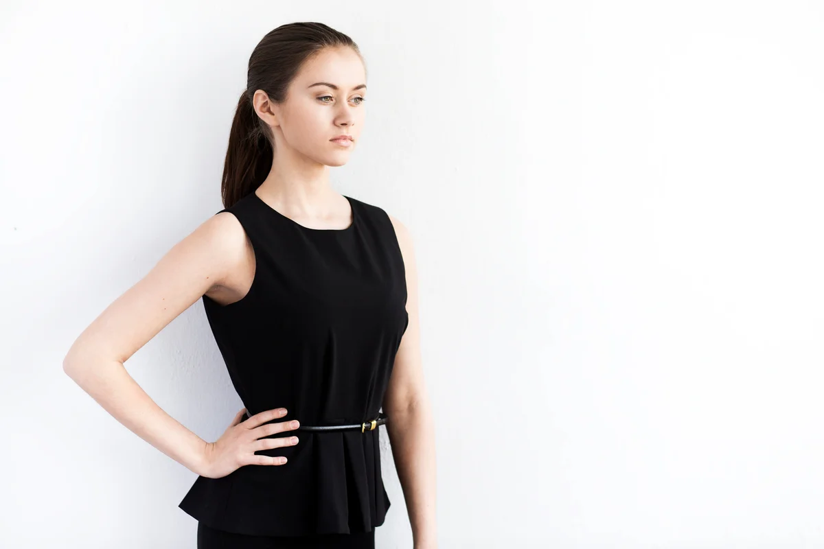 sleeveless top and skirt