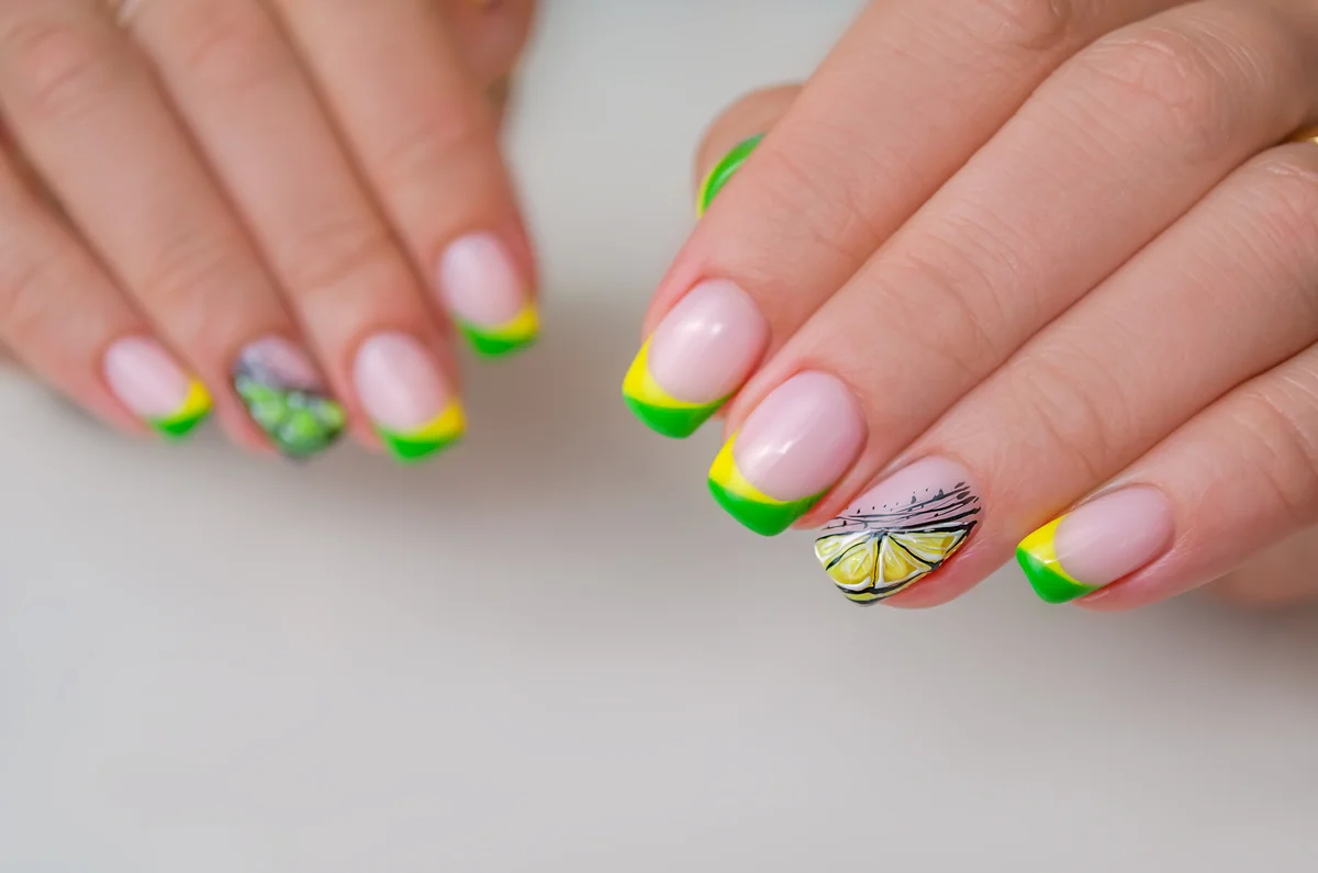 lemon lime colorful tips
