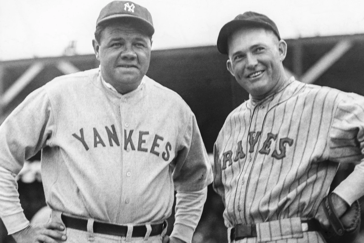 Babe Ruth and Roger Hornsby - Getty Editorial