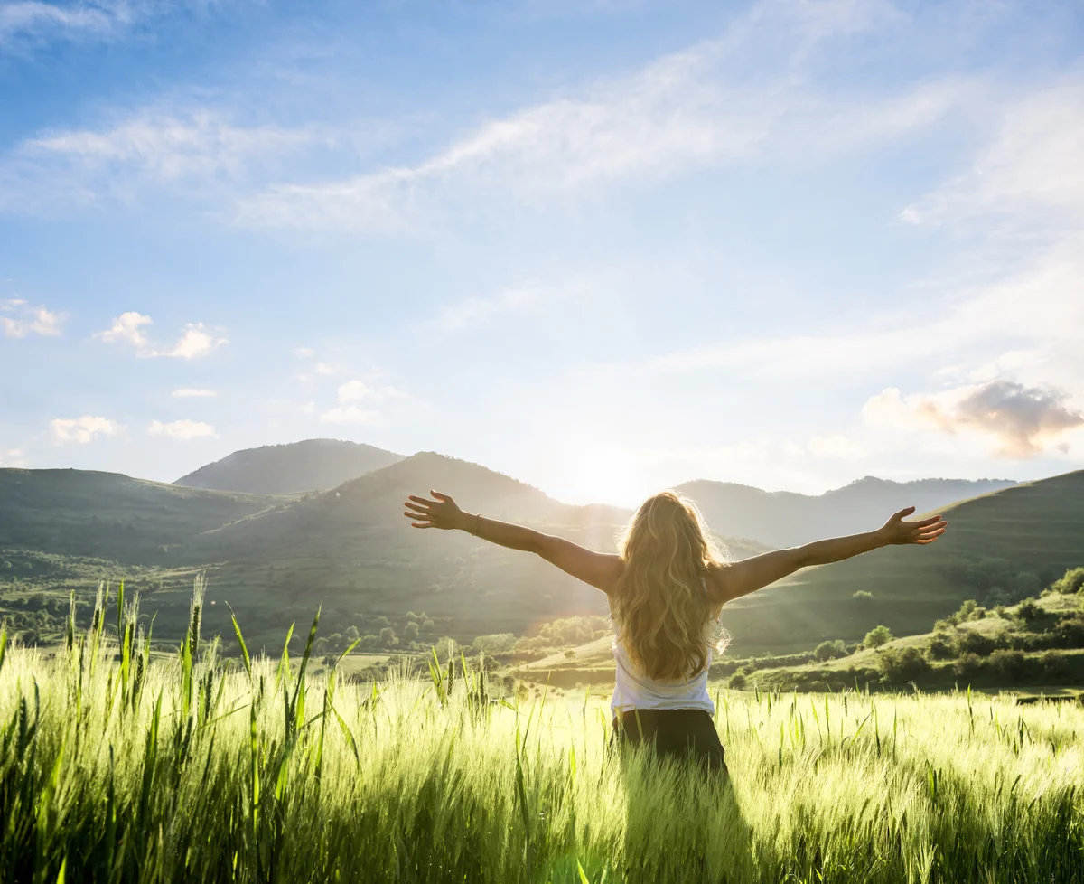 woman in nature