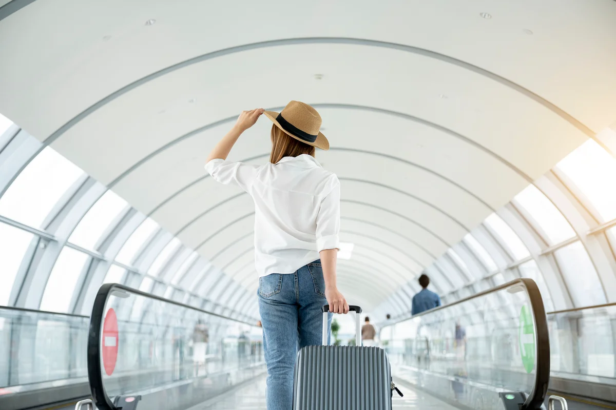 person at airport