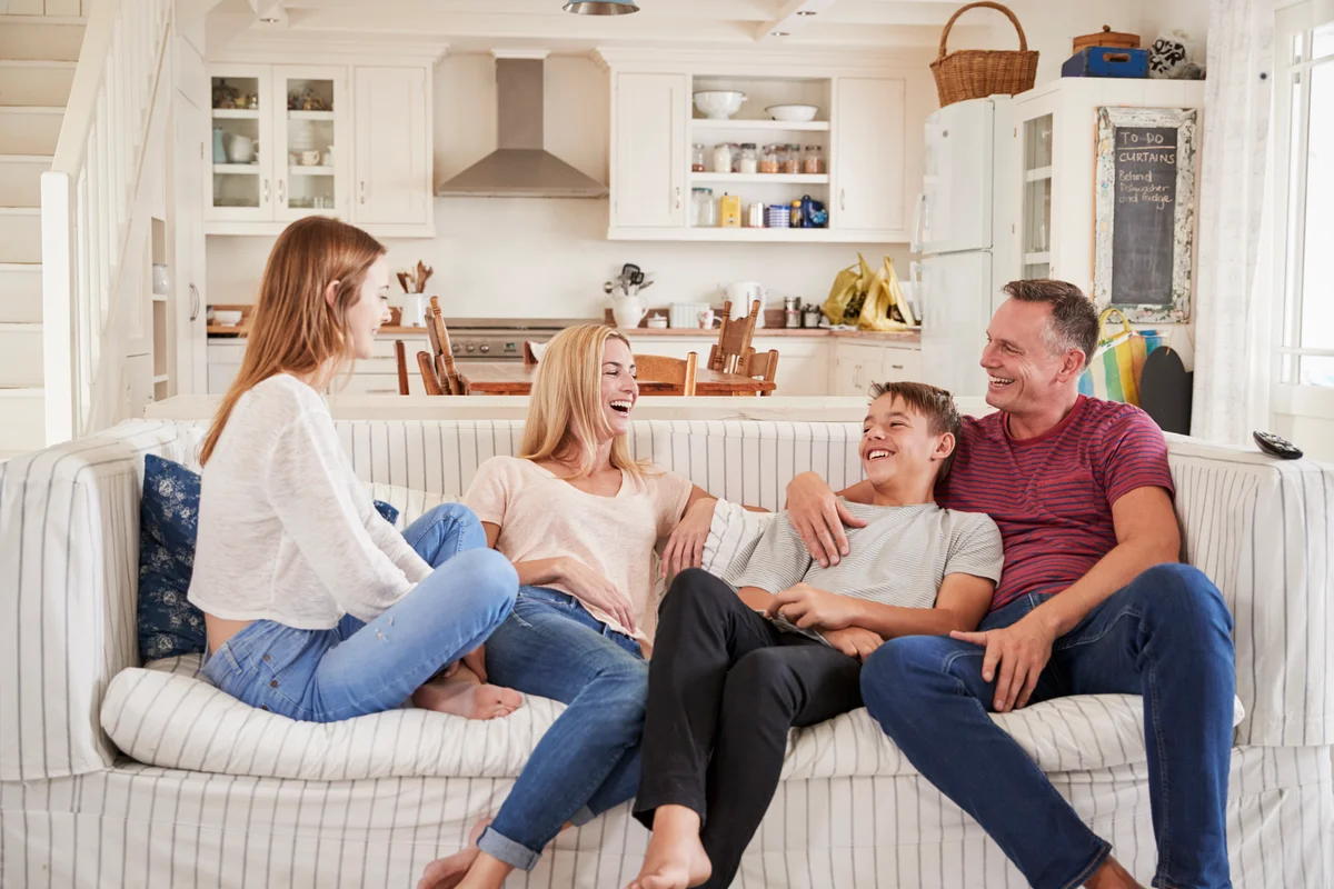 pre-teens with parents