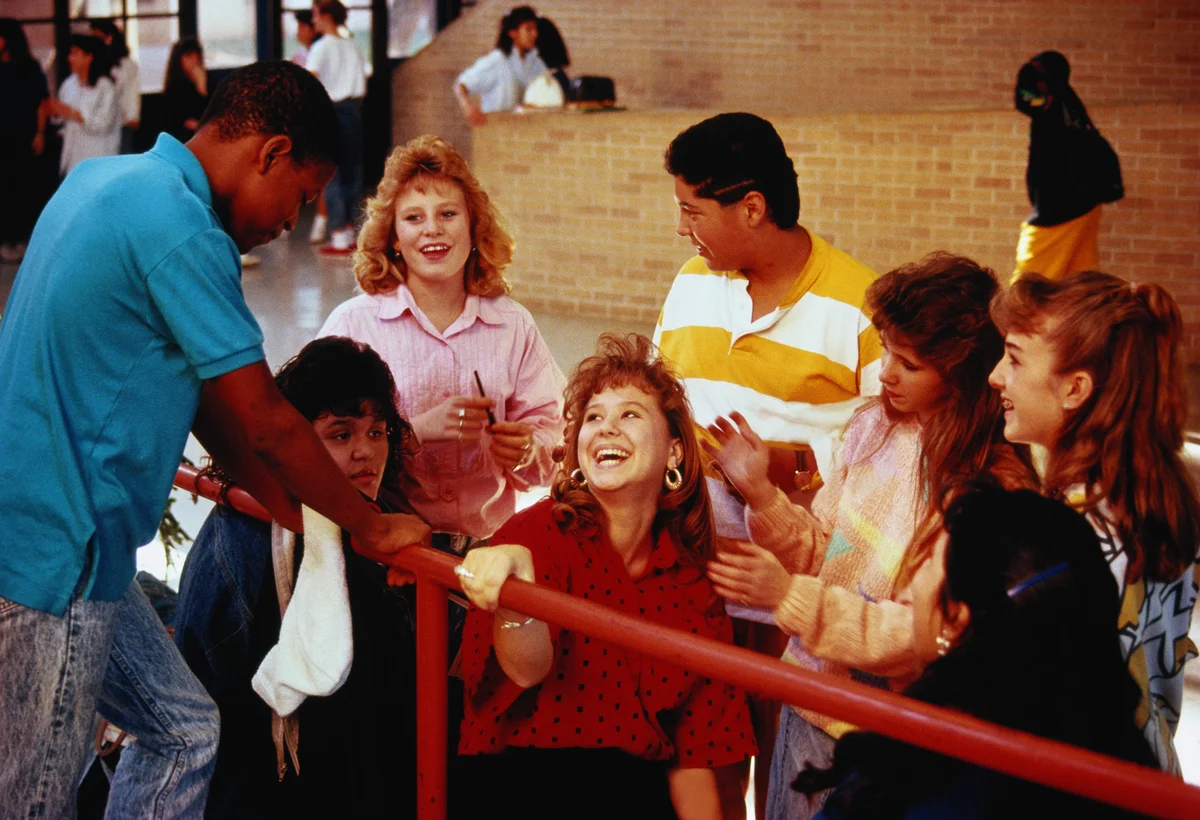 Group of teens in the 90s