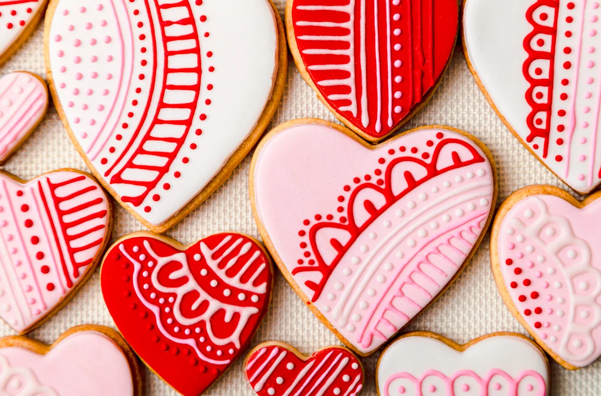 Heart shaped cookies