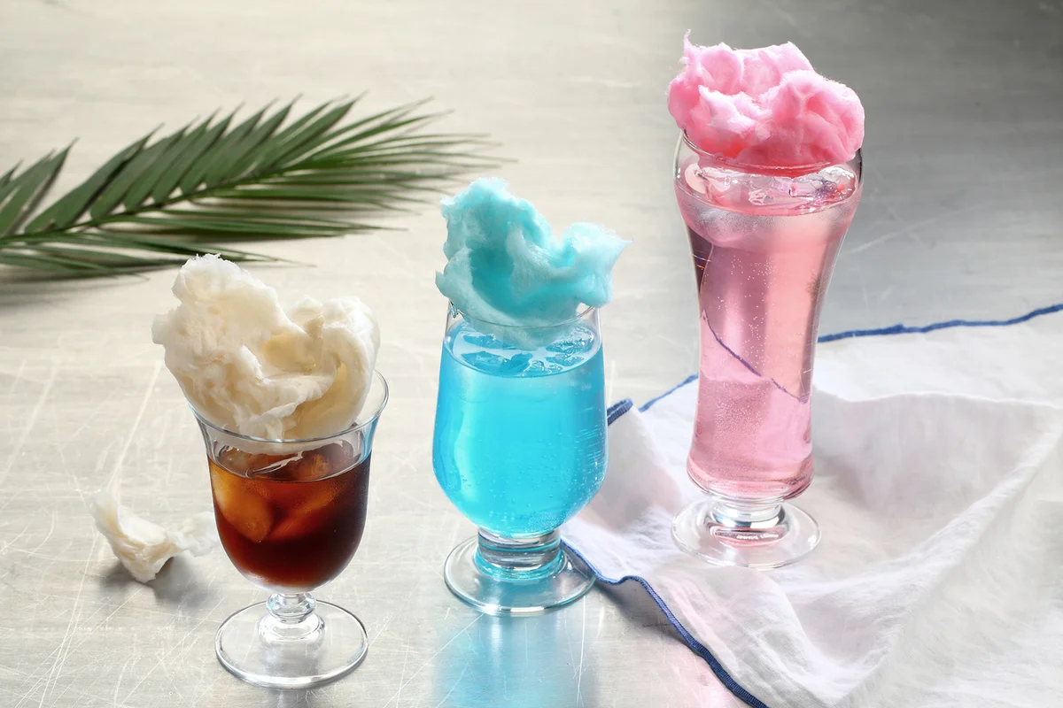 Cocktails with Cotton Candy