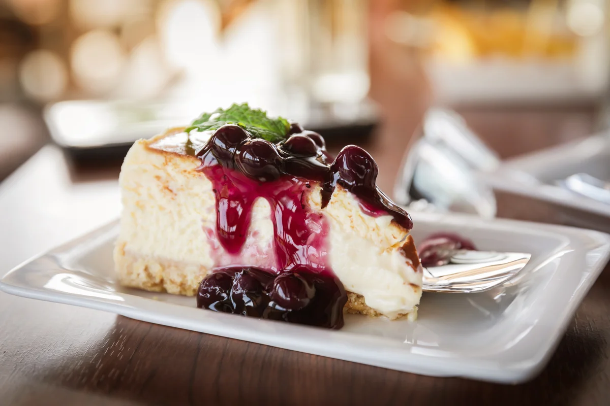 Cheesecake with blueberry