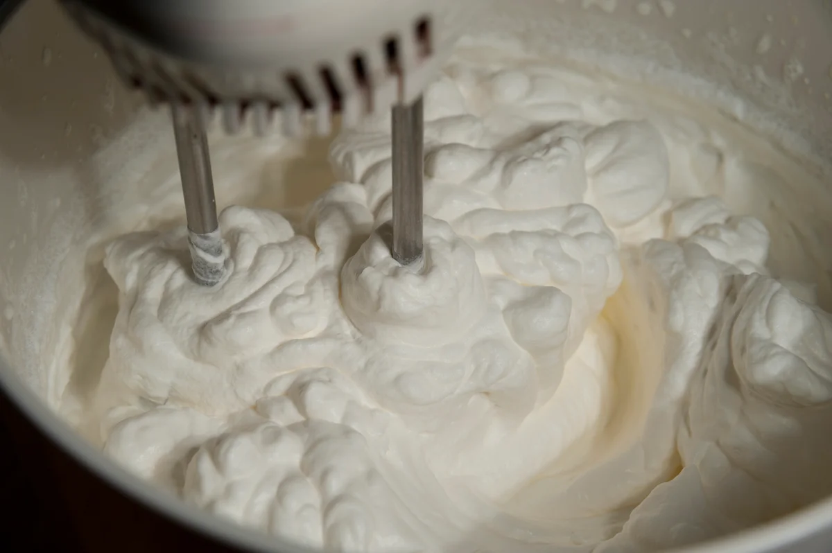 icing in a mixer