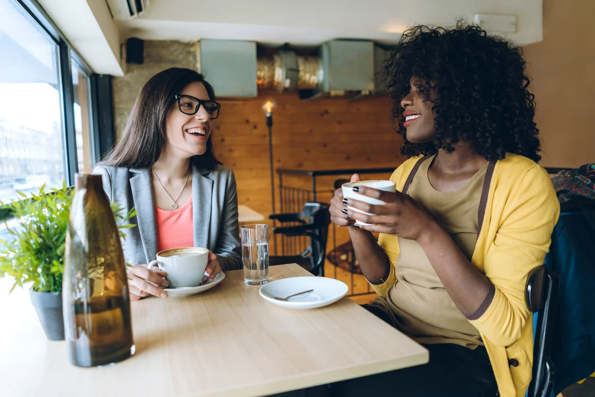 friends meeting for coffee