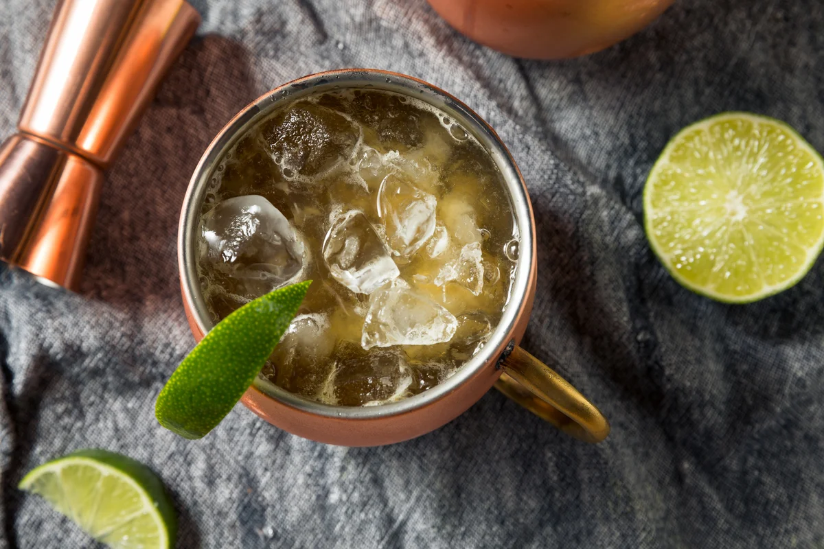 mule in a copper cup