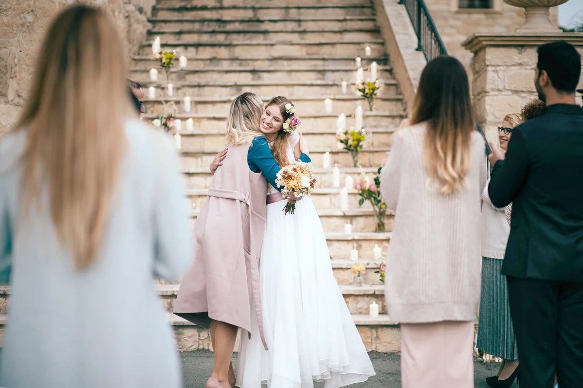 Winter wedding reception