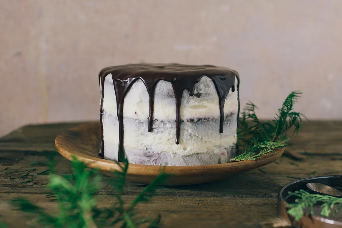 Cherry chocolate cake