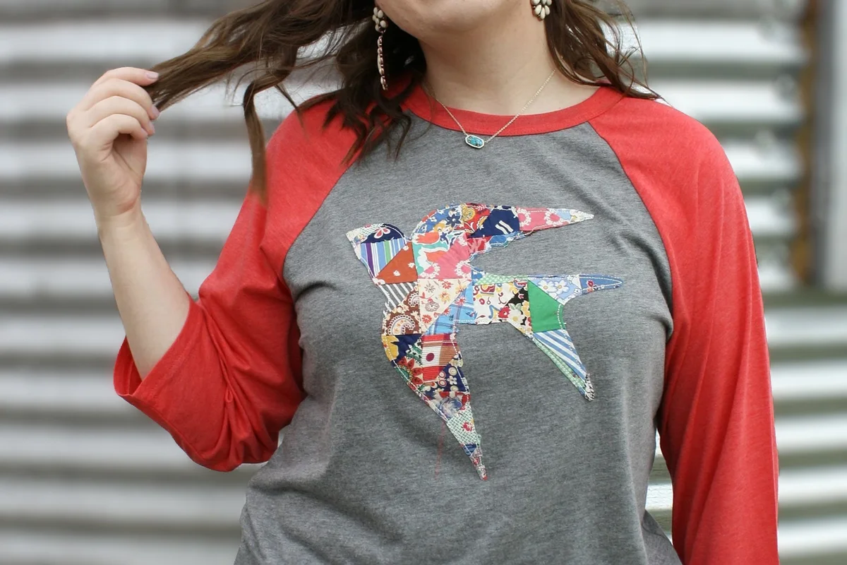 Vintage Quilt Bird Tee