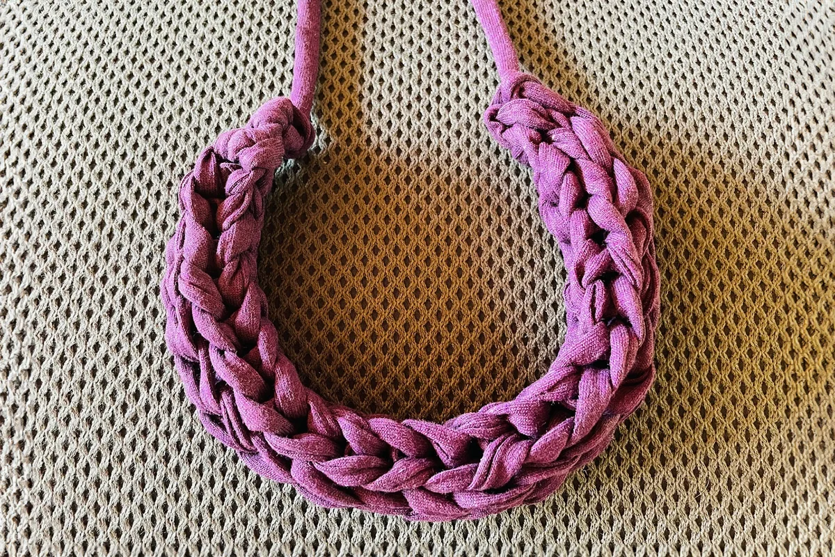 Eggplant Purple Chunky Necklace