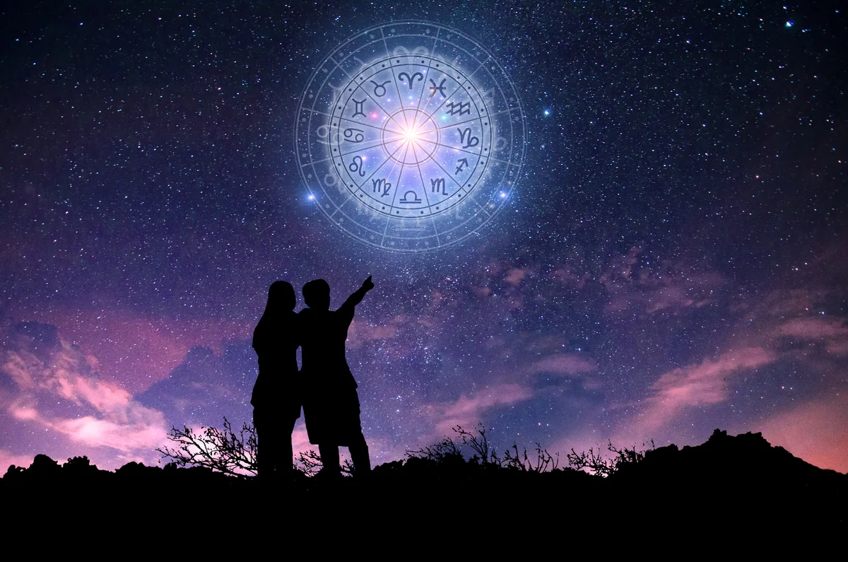 zodiac signs and silhouettes