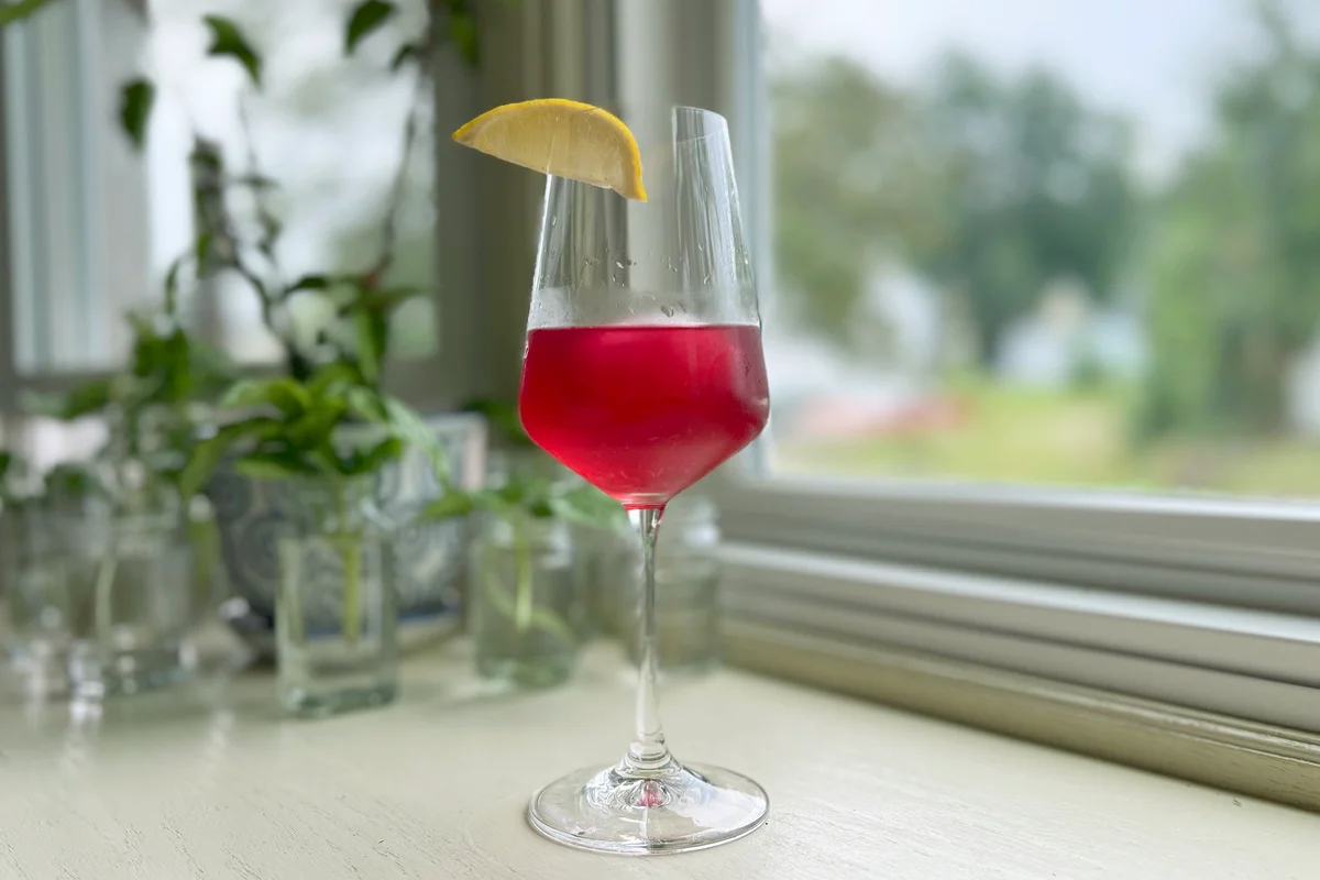 French Press Rosé Basil Sangria