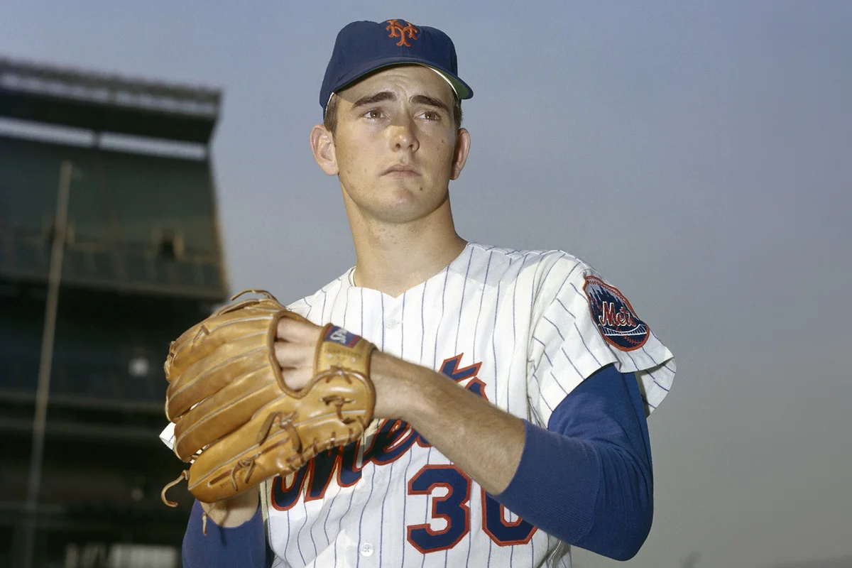Nolan Ryan of the New York Mets poses for a portrait circa 1968