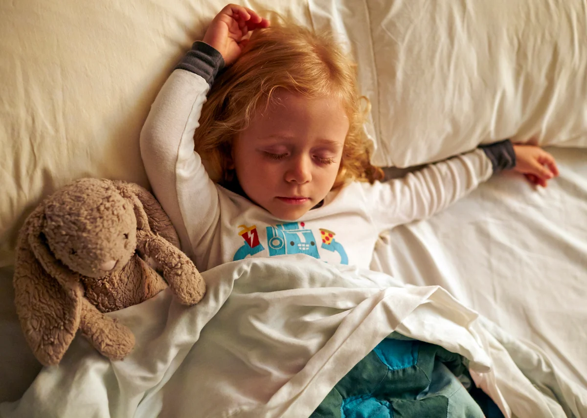 sleeping toddler