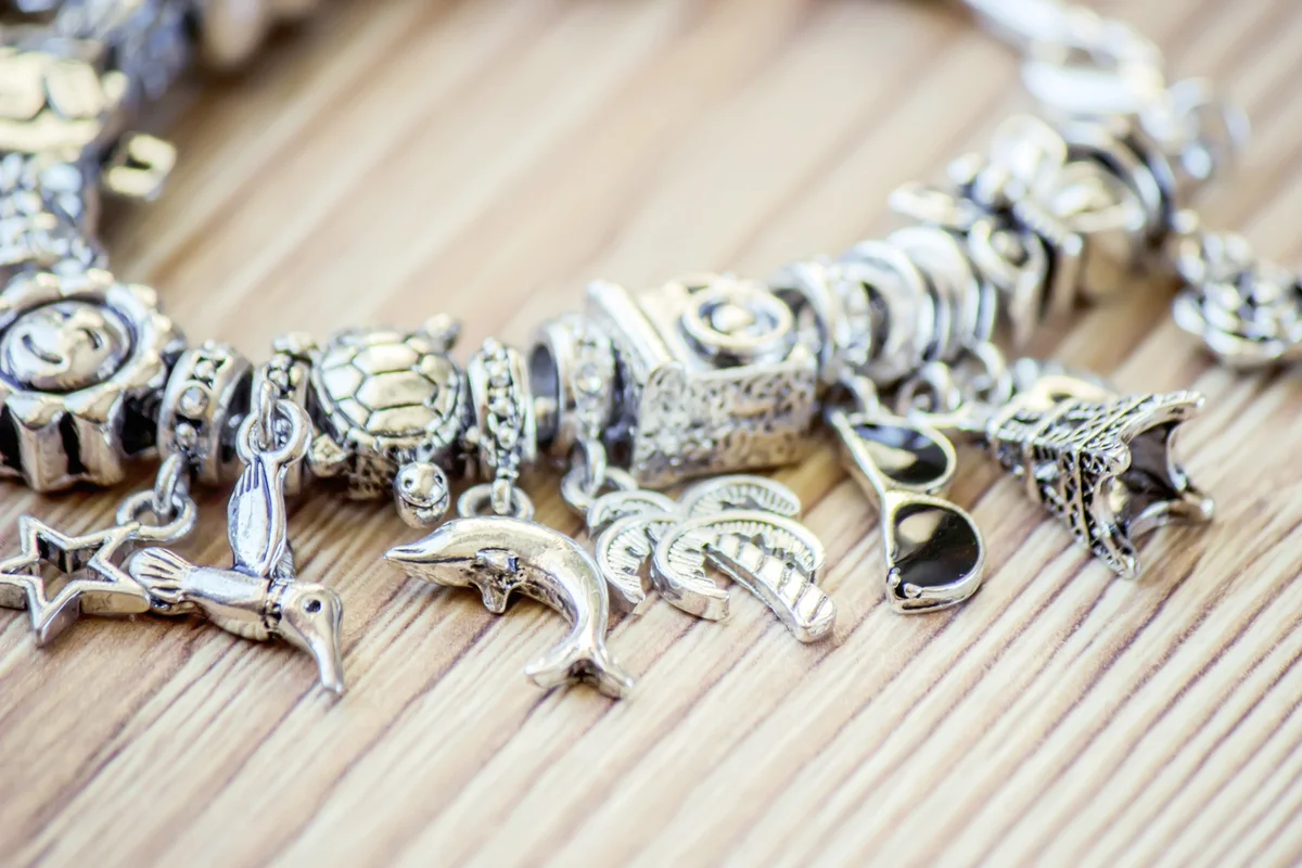 Bracelet with pandora charms