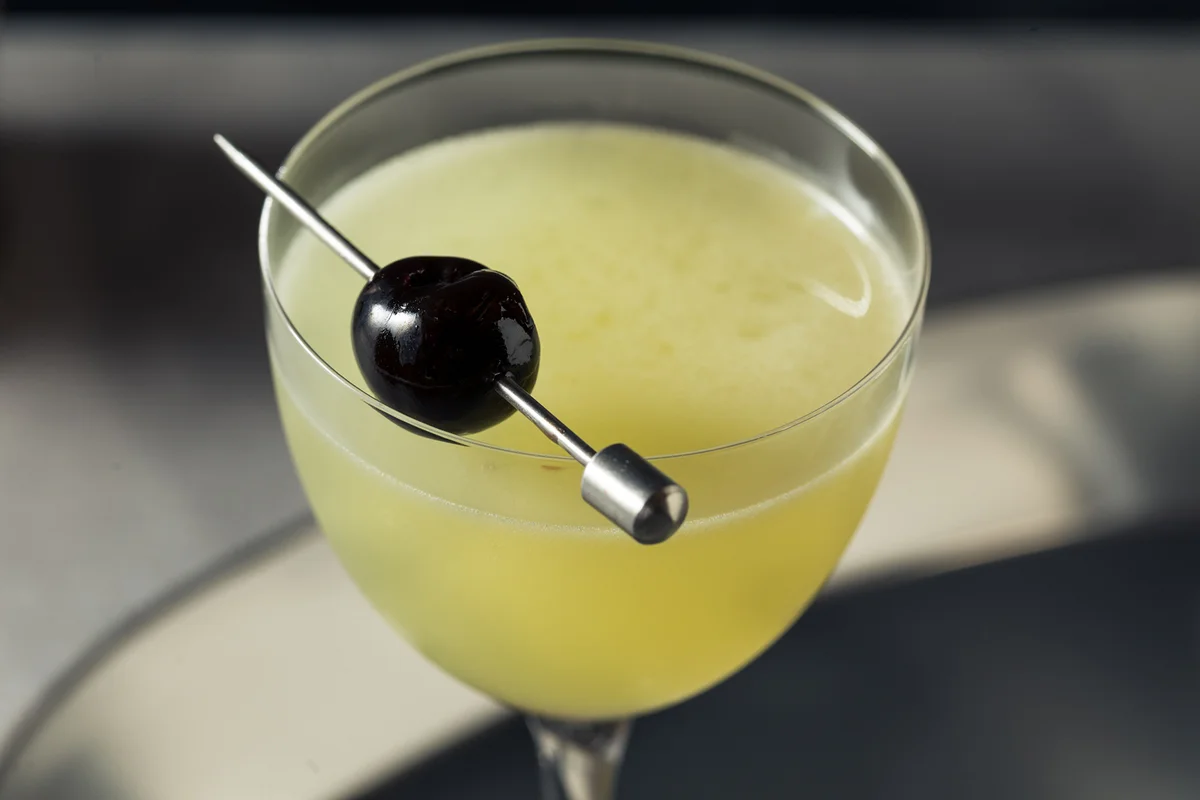 Cold Refreshing Last Word Gin Cocktail with Lime