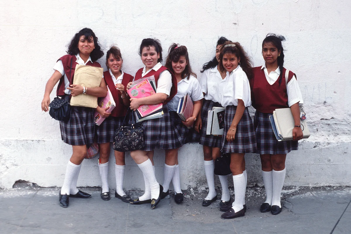 Group Of Teen Girls With School Books