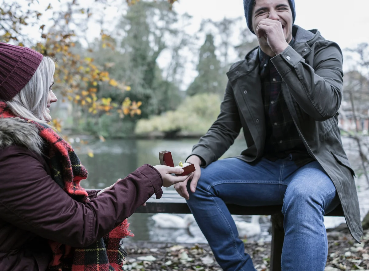 proposal in the park