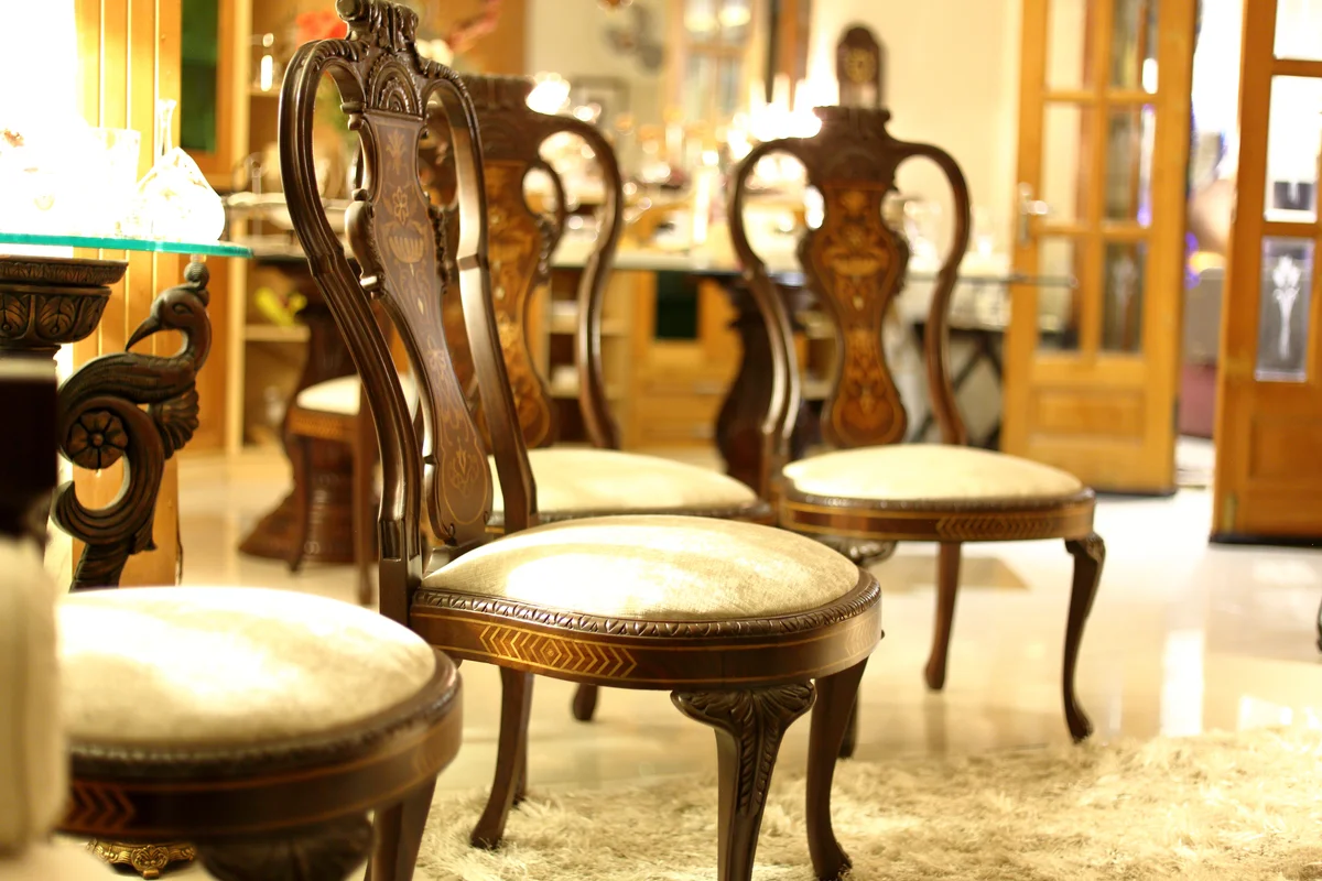 antique dining chairs