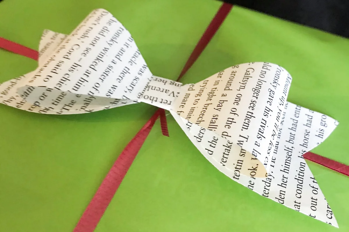 Book Page Paper Gift Bows