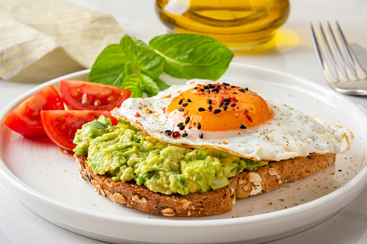 Fried egg on avocado toast