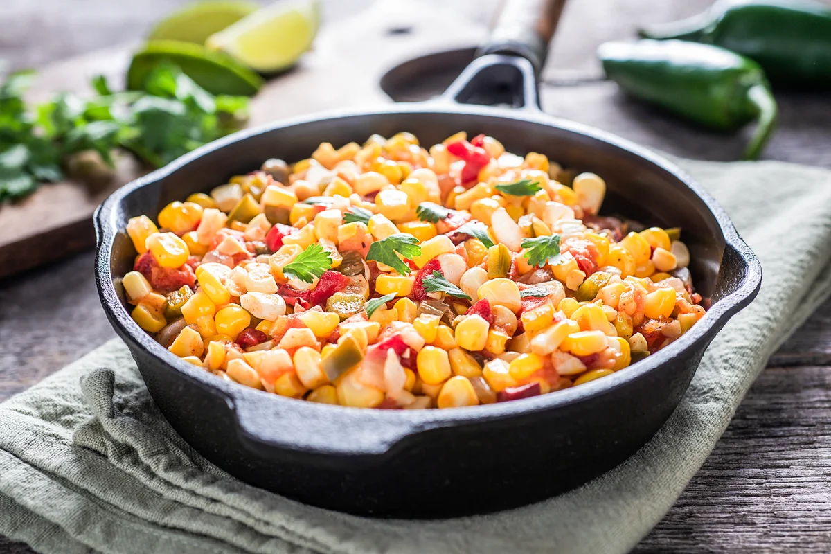 Homemade Corn Salsa with Lime and Jalapeno Pepper