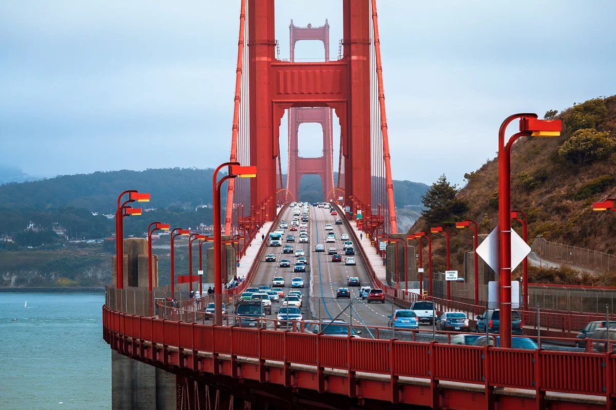 Road over the Golden Gate Bridge