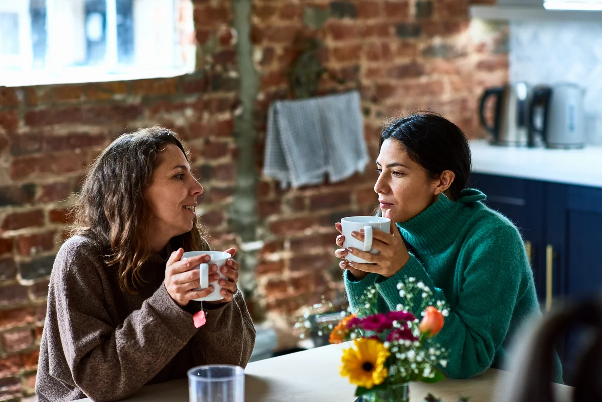 Friends having coffee