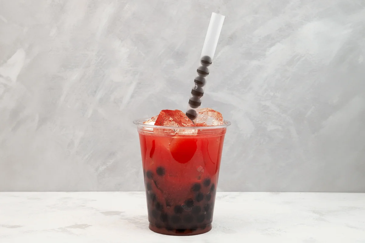 fruit boba drink