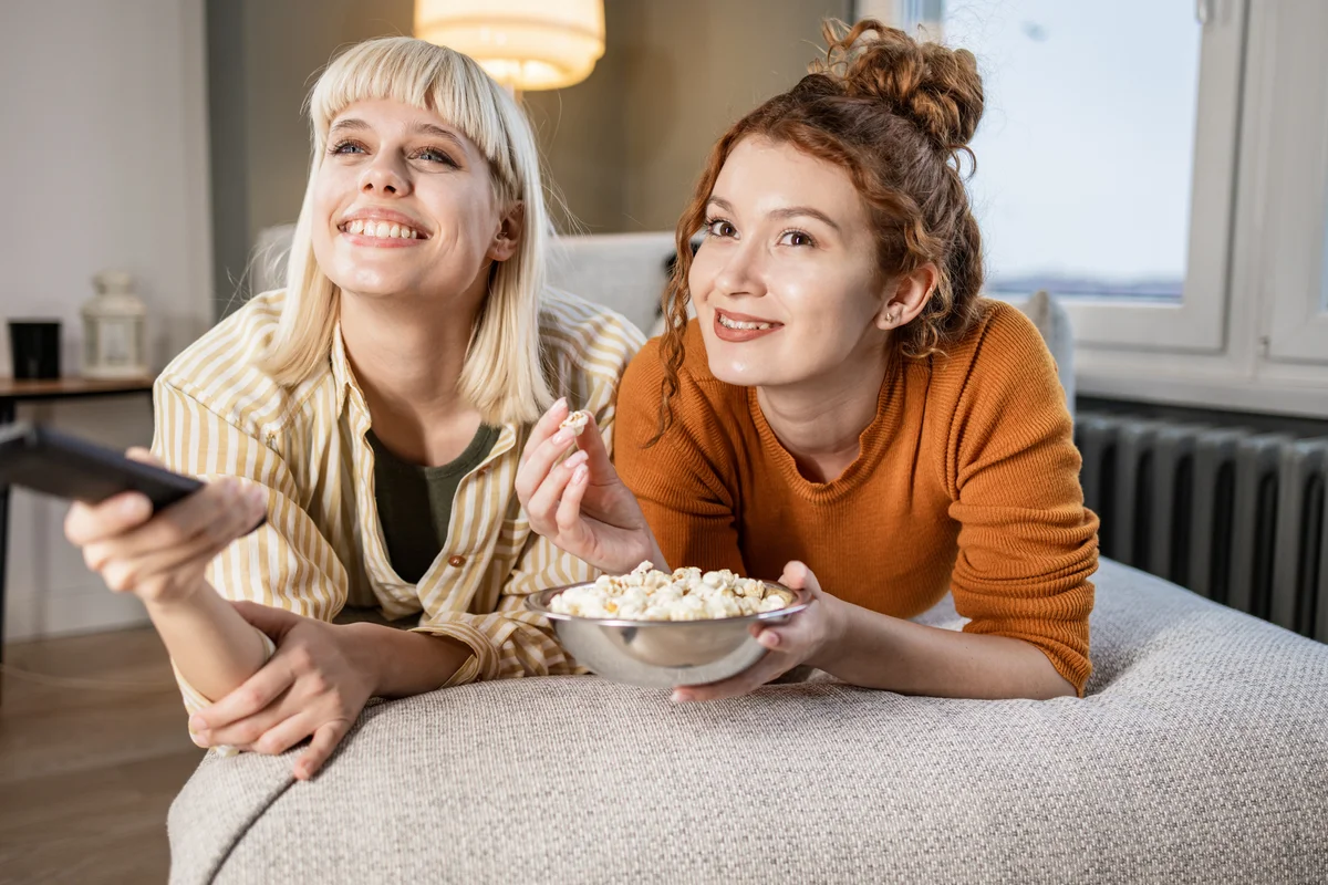 friends watching movie