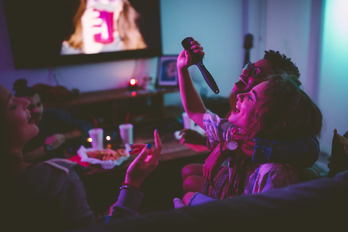 singing along to movie